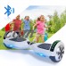 2PCS UL Certified Bluetooth Speaker 6.5 Inch Self Balancing Electric Scooter LED Electric Skate Board With Remote Controll US Plug, White   569872764